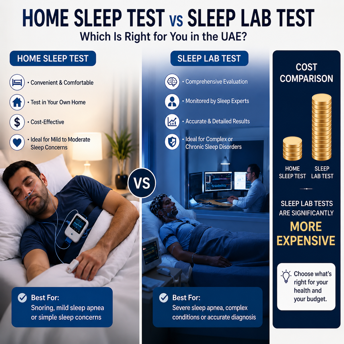 Home Sleep Test vs Sleep Lab: Which Is Right for You in the UAE?